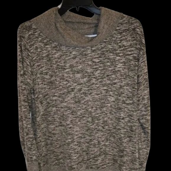 Cato est 1946 Free Spirit large Heather grey charcoal l/s knit top new - Picture 4 of 10